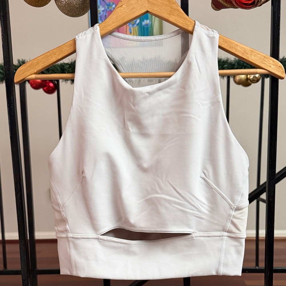 Lululemon Athletica White Crop Top